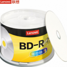 联想BD-R蓝光光盘/刻录盘 6-12速25G 可打印 50片桶装