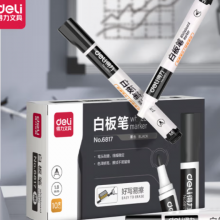 得力 6817 黑色可擦白板笔 单只
