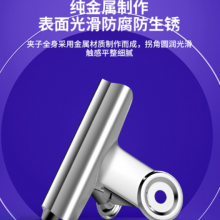 得力(deli)6只64mm圆形铁票夹 不锈钢票夹 资料整理夹票据夹文件夹子 6只/包 小号9522