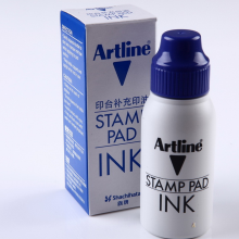 日本旗牌(Shachihata)Artline办公财务银行会计橡胶章水性通用印台补充印油 50ml 