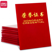 得力(deli)荣誉证书