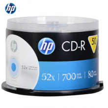 惠普（HP） CD-R 光盘/刻录盘 空白光盘50片/桶