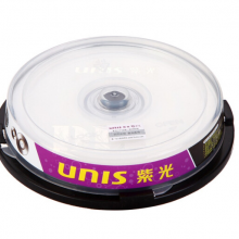 紫光（UNIS）DVD+R DL光盘/刻录盘 8速8.5G 单面双层 桶装10片 