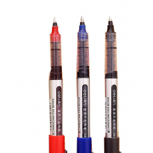得力 S656 直液式走珠签字笔 0.5mm 12支/盒（黑/红/蓝）【单位：盒】