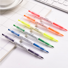 得力  记号笔  双头荧光笔 S627