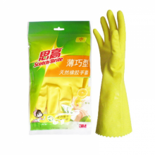 齐心/天然橡胶手套  薄巧型 M 