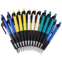 齐心 BP104R 舒适圆珠笔 0.7mm 按动式 24支/盒 蓝色