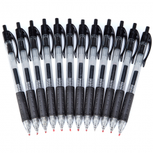 齐心 K36 按动式中性笔0.5mm 黑