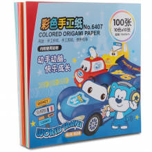 得力优酷6407彩色手工纸(混)(本)