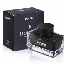 得力(deli)/黑色钢笔墨水 30ml/瓶S636 