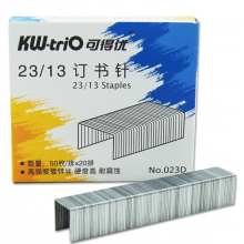 可得优（KW-triO） 镀锌丝订书钉 订书针 1000枚/盒 23/13