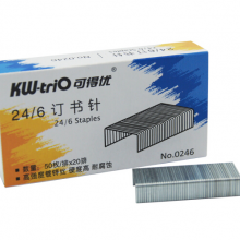 可得优（KW-triO） 镀锌丝订书钉 订书针 1000枚/盒 24/6