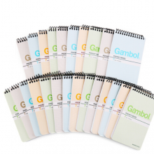 Gambol渡边螺旋装订本子/记事本/软抄本 A7/50页竖翻 