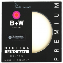 B+W uv镜 滤镜 72mm UV镜 XS-PRO 超薄多层纳米镀膜UV镜 保护镜