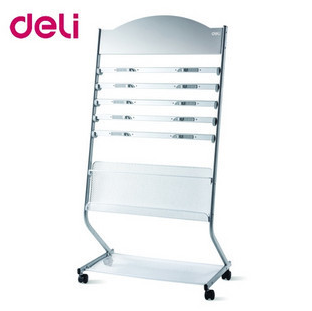 得力（deli） 博库标准型金属书报架 报刊架 杂志架 报纸架 宣传架 资料架 9305