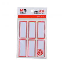 晨光(M&G)文具6枚*10页红框自粘性标签贴纸 便利便签条 百事贴 价格条标签贴YT-06