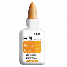 得力（deli）9071得力学生白胶60g手工课专用胶水 可洗胶水