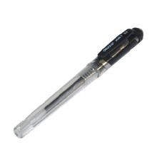 得力S22水笔透明笔杆签字笔0.5mm （48支装）黑色
