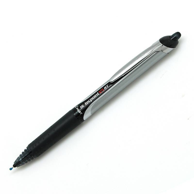 百乐（PILOT）BXRT-V5按动针管笔中性笔签字笔彩色水笔 0.5mm考试财务笔 黑色