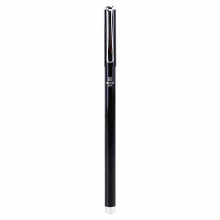 得力（deli） 中性笔金属签字商务碳素笔 0.5mm 黑色S93  5支装