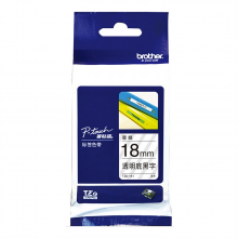 兄弟(brother)TZe-141 18mm透明底黑字标签色带（适用PT1650/7600/18RZ/2100）