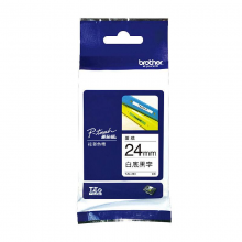 兄弟（brother）24mm 标签色带 适用于PT系列标签机 TZe-C51 24mm荧光黄底黑字标签色带