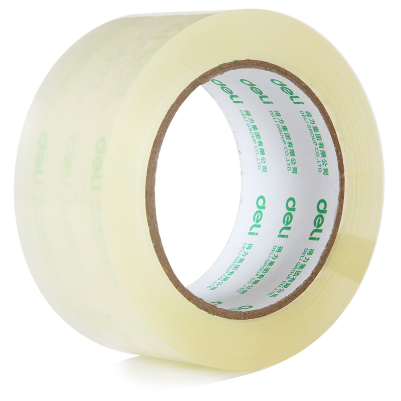 得力（deli）封箱胶带48mm*100y*50um(91.4m/卷) 6卷/筒 30205