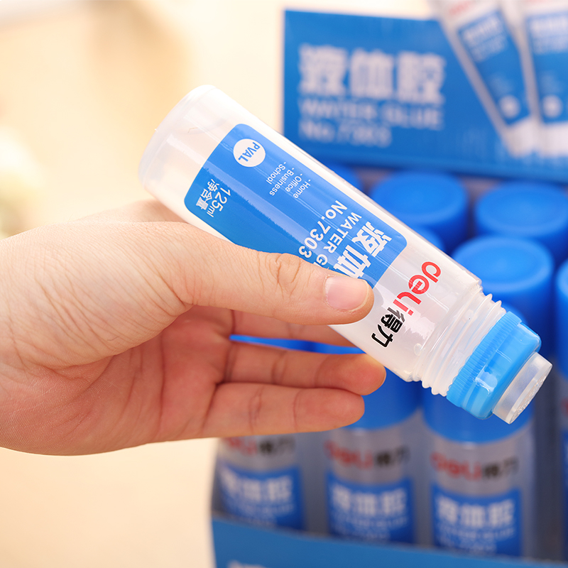得力(deli)125ml高粘度液体胶  12只装7303
