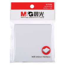 晨光(M&G)YS-45 文具白色80页便利贴 粘性标签贴留言贴76*76mm记事贴优事贴便签本子单本装