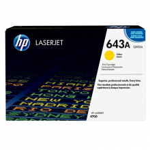 惠普（HP）643A/Q5950A黑色ColorLaserJet4700DN打印机硒鼓643A黄色（Q5952A）约10000页