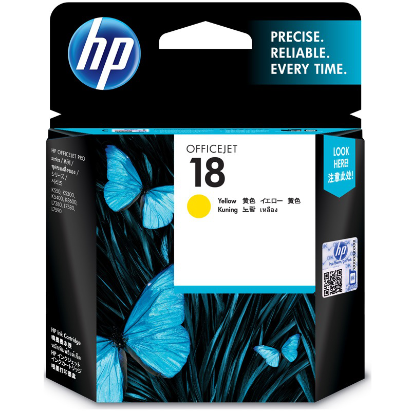 惠普（HP）C4939A 18号 黄色墨盒(适用HPOfficejetL7380,L7580,L7590,ProK5300,K5400dn,K8600)