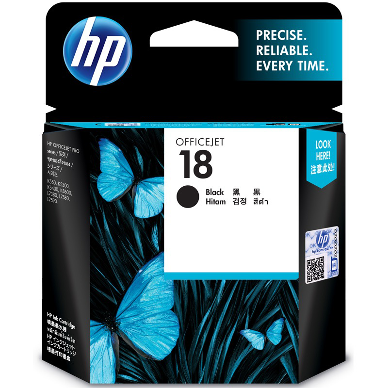 惠普（HP）18号 黑色墨盒(C4936A)(适用HPOfficejetL7380,L7580,L7590,ProK5300,K5400dn,K8600)
