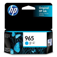 惠普（HP）3JA77AA 965 青色墨盒(适用于HP OfficeJetPro9010/9019/9020)
