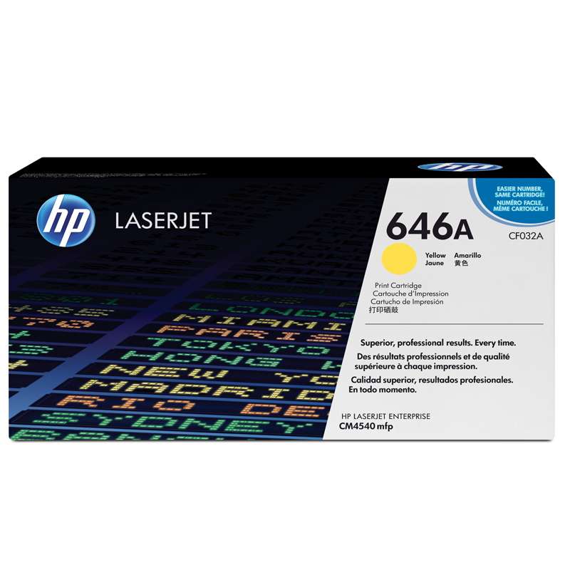 惠普（HP）CF032A 黄色硒鼓 大容量646A (适用CM4540mfp机型)约12500页