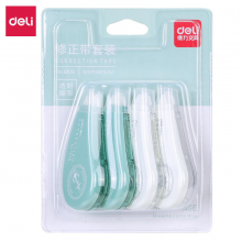 得力（Deli）8109-5mm*8m修正带组合套装4只/卡（24卡装）