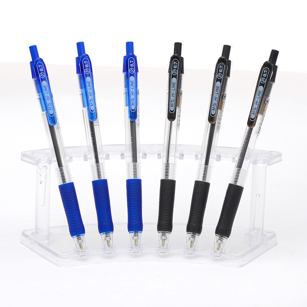 晨光(M&G)文具0.7mm蓝色经典按动圆珠笔 办公子弹头原子笔 中油笔BP8106蓝0.7