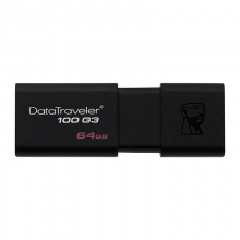 金士顿（Kingston）64GB USB3.0 U盘 DT100G3 黑色 滑盖设计 时尚便利