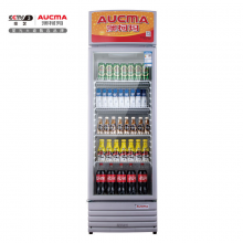 澳柯玛（AUCMA）327升 立式单门家用商用展示柜 冷藏饮料茶叶保鲜柜 啤酒冷饮玻璃门冰柜SC-327NE