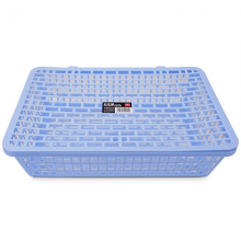得力（deli） 924文件篮 A4文件篮子/文件框/票据篮/文件架办公用品蓝色双个装