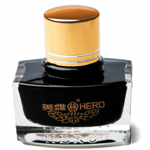 英雄（HERO） 钢笔专用墨水英雄墨水 9003商务高级黑色墨水（60ml）