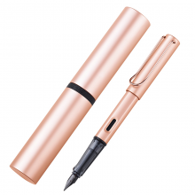 凌美（LAMY）钢笔签字笔墨水笔LX限定款时尚男女商务办公送礼礼品笔玫瑰金色标准F尖礼盒装钢笔