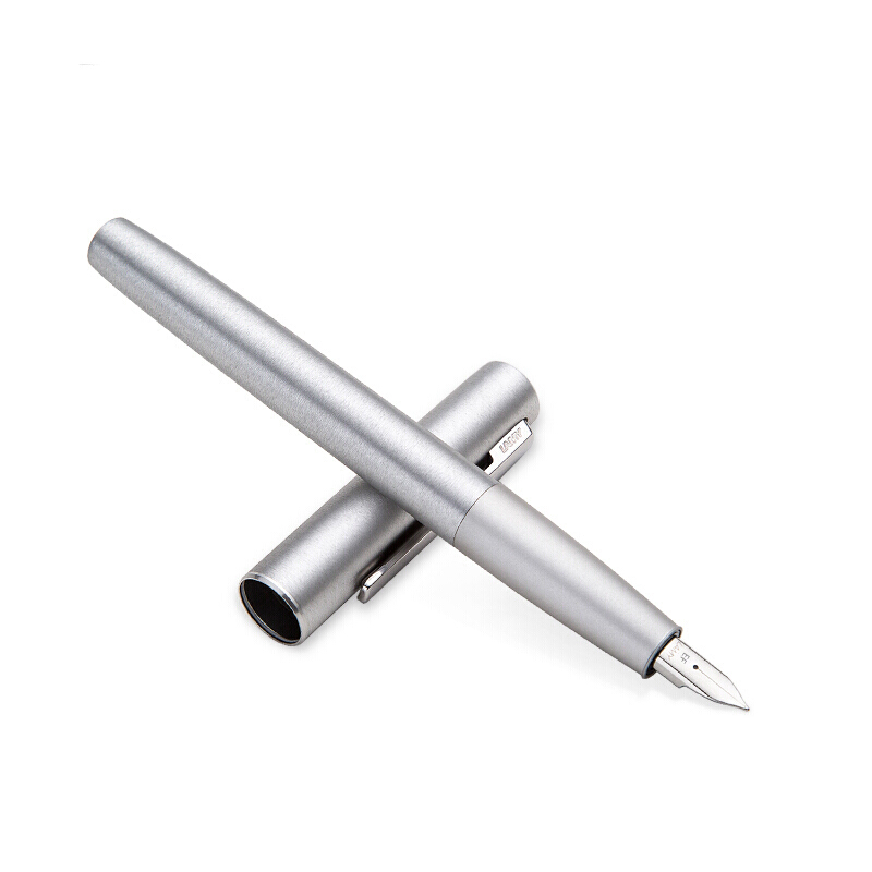 凌美(LAMY) Aion永恒系列时尚商务办公钢笔签字笔墨水笔银色标准EF尖成人学生练字笔