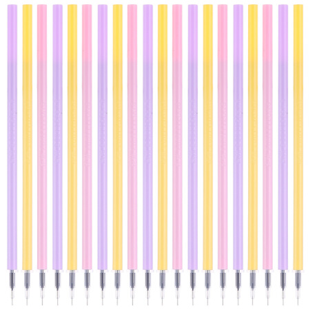 晨光(M&G)文具0.5mm黑色办公学习考试中性笔芯 全针管签字笔替芯 小清新水笔芯 20支/盒AGR64037