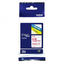 兄弟 TZe-242 标签机色带 原装色带 18mm (单位:根) 白底红字s