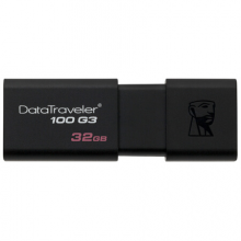 金士顿Kingston32GB USB3.0 U盘 DT100G3 黑色 滑盖设计 时尚便利