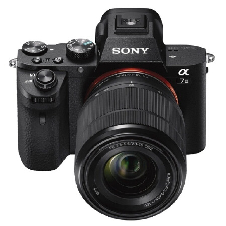 索尼（SONY）Alpha 7 II 标准套机（a7M2K）全画幅微单数码相机 （约2430万有效像素 28-70mm镜头 a7M2/A72）含相机包+128g内存卡