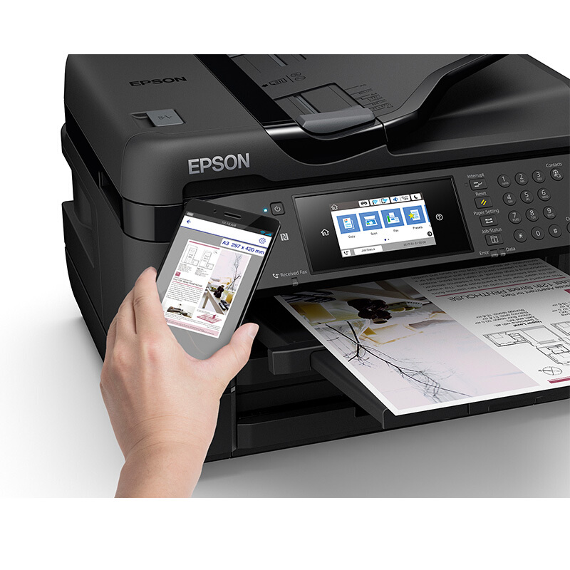 爱普生（EPSON）WF-7728 A4/A3+ 无线彩色喷墨商务办公多功能一体机 打印/复印/扫描/传真 自动双打 双纸盒
