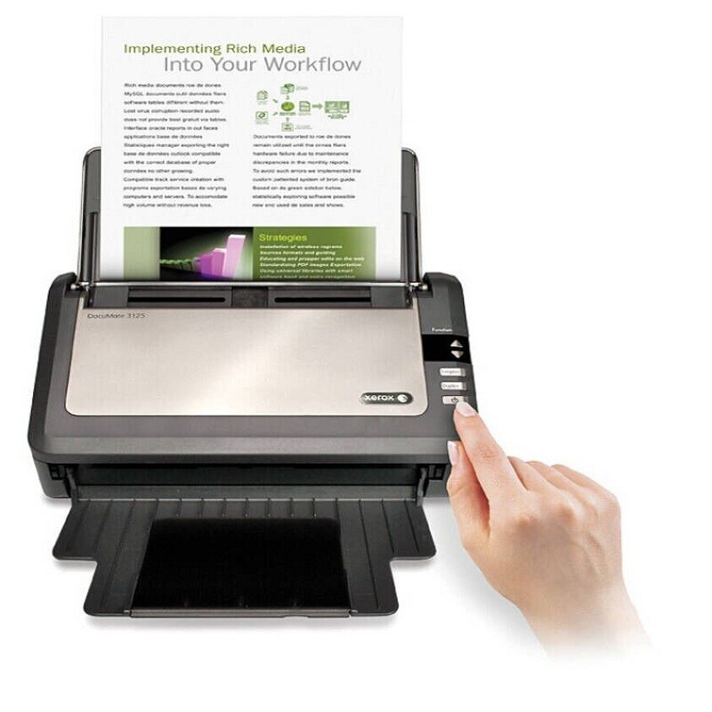 富士施乐（Fuji Xerox）DocuMate 3125 高速自动双面彩色扫描仪