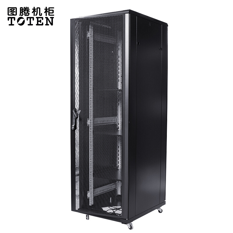 图腾（TOTEN）G36642 网络机柜 42U加厚机柜 交换机机柜 19英寸网格门机柜 UPS电源