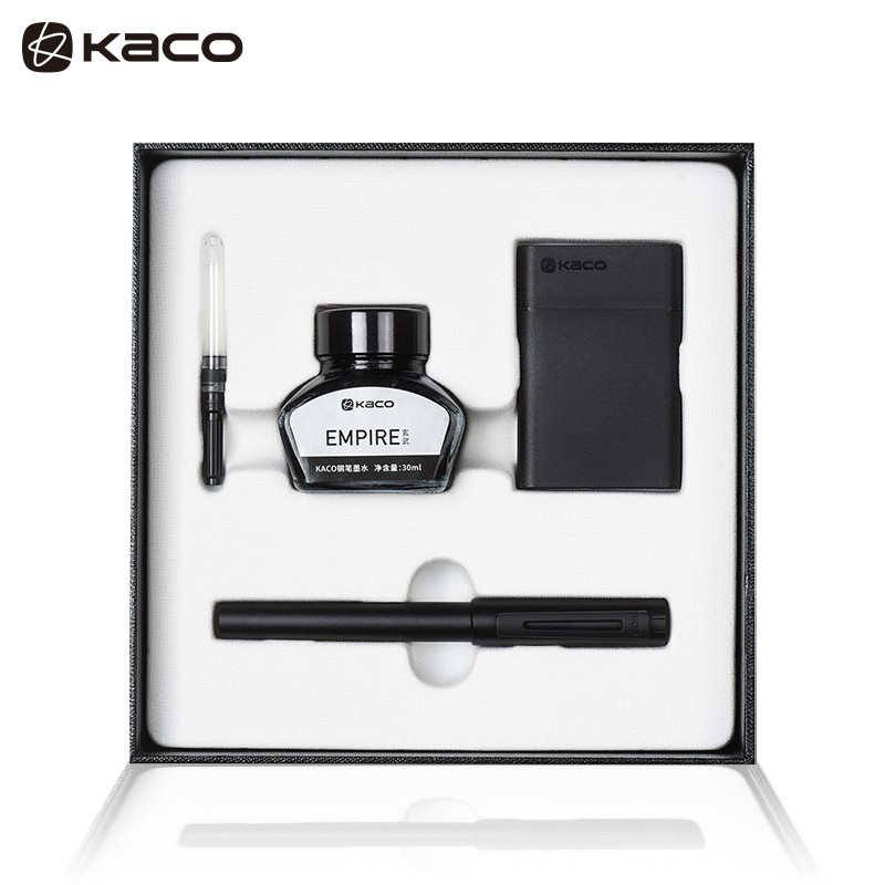 KACO 百锋金属钢笔套装EF尖  黑色